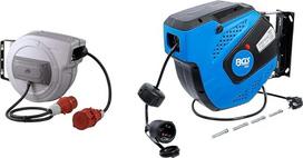 kaip - "Schwabe" automatinė 15 m kabelių ritė H07RN-F 5G2.5 & BGS 3321 | Automatinė kabelių ritė | 15 m + 1 m kabelio | 180° šoninis pasukimas | Komplektuojama su montavimo laikikliu