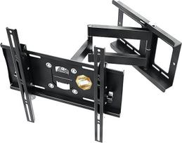 RICOO TV Wall Mount Swivel Tilt, (R23-S) Universal TV Mount for 31-65 inch (up to 95 Kg, Max-VESA 400x400 mm) Flat Curved Screen Flat Panel TVs
