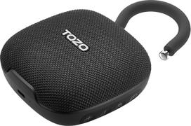 TOZO PE1 mini "Bluetooth" garsiakalbis, nešiojamasis garsiakalbis, muzikos dėžutės "Bluetooth" garsiakalbis su karabinu, atsparus vandeniui IPX8, 32 valandų trukmės, galingi bosai vakarėliams, lauko ir kelionių reikmėms - juodas