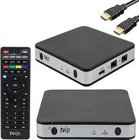 TVIP S-Box v.605 4K HEVC HD Android 6.0 Linux Multimedia Stalker Streamer 1GB RAM + 8GB eMMC, MicroSD kortelė, EXT.IR apima 5GHz WiFi