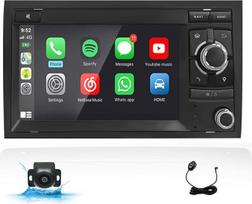 Uckazy Android 14 7' 2+64G automobilinė stereofonija, skirta Audi A4 S4 RS4 2002-2008 m., suderinama su Carplay Android automobilinis radijas su IPS jutikliniu ekranu/Bluetooth/Mirror Link/FM/AM