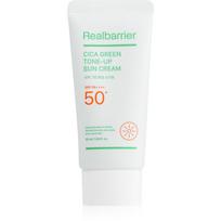 Real Barrier Cica Green Tone-Up Sun Cream intensyvaus poveikio raminamasis apsauginis kremas SPF 50+ 50 ml