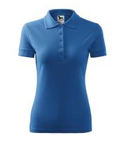 Moteriški Polo Marškinėliai MALFINI Pique Polo, Azure Blue