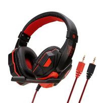 Soyto SY830MV Stereo žaidimų ausinės su garsumo valdymu ir mikrofonu, skirtos PC raudona