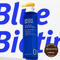 Modamoda Step01 Mėlynas biotino šampūnas galvos odai 300 ml