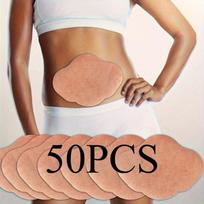 50 vnt. Karštas pilvo pleistras, neaustinis audinys, pelyno sveikatos pleistras keliui, kaklo stuburui, juosmeniui, petims, šildantis imbiero pleistras 50 pieces