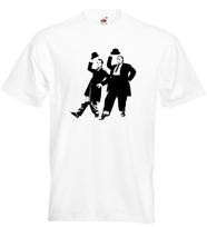 Stan Laurel & Oliver Hardy Marškinėliai Nutilę Filmai Laurel ir Hardy Holivudas S