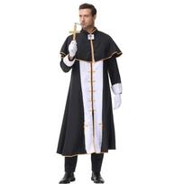 Helovino piemuo, Juodas apsiaustas Kryžius vakarėlio kostiumas Vyriškas Cosplay kostiumas M juoda