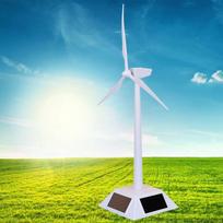 1 vnt. Mini vėjo turbinos generatoriaus modelis Mokomieji žaislai Saulės vėjo energija Vėjo malūnas Stalas Biuras Namų dekoras Vėjo-saulės surinkimo rinkinys 21x11x12.5cm