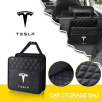 Automobilio galinės sėdynės daiktadėžė Galinės sėdynės organizatorius Kabantis laikymo maišelis Tesla Model 3 Model S Model X Model Y Roadster Bonina Coil black