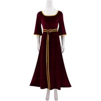 Cosplay Anime Rapunzel Motina Gothel Bordo Suknelė Rūmų Vintažinis Ilgas Sijonas Diržas Kostiumas Helovinas Karnavalas Suaugusiųjų Kostiumas S 40-45kg smėlis