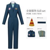 Anime Nurse Anya Cosplay Costume Game Mouth Washing Cosplay Women Anya Jumpsuits Hat Halloween Uniform Suit Role Play Outfit M 45-50kg smėlis