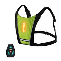 Belaidė LED signalinė dviratininko liemenė One Size black