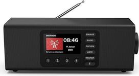 "Hama" skaitmeninis radijas su žadintuvu (DAB radijas su dideliu ekranu, virtuvinis radijas, DAB+, paprastas senjorų radijas, "Bluetooth", FM, radijo žadintuvas, stereo radijas, mažas radijo imtuvas su gerais duomenimis)