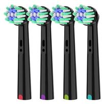 Cross Action Elektrinio Dantų Šepetėlio Keičiamos Galvutės, Suderinamos su Oral B Pro, X Formos ir Kampuotos Šereliai Galvutė OralB black