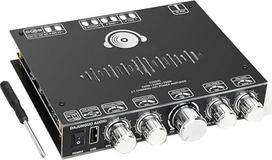 DollaTek 2.1-Kanal-Bluetooth-Verstärkerplatine, 220 W × 2+350 W, 12 V-38 V Audio-Leistungsverstärkermodul, unterstützt App-Steuerung, unterstützt USB Bluetooth 3,5 mm AUX-Eingänge S350HS