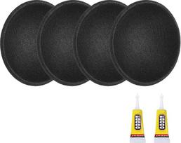 garsiakalbio dulkių dangteliai, 40 mm išorinio skersmens kupolo popieriaus dangtelis, žemųjų dažnių garsiakalbių ritės dangtelio dangteliai su remonto klijais, skirti garsiakalbių apdailos priedų remontui 4 pakuotės
