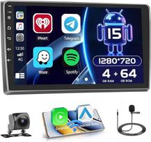 Hikity [4+64GB] Android 15 automobilinis radijas Audi A4 S4 RS4 8E B6 B7 (2000-2009) Radijas CarPlay Android Car Wireless Screen 9 colių automobilinis radijas Bluetooth Mirror Link Sat Nav GPS EQ DSP WiFi FM