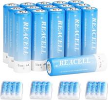 REACELL AA baterijos 2800 mAh įkraunamos 16 "Mignon AA NI-MH" 1,2 V baterijų pakuotė su mažo savaiminio išsikrovimo dėžute