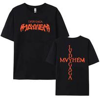 Lady Gaga Mayhem Album 2025 Marškinėliai Nauji mados dainininkės marginimo marškinėliai Medvilnė Minkšti marškinėliai trumpomis rankovėmis Unisex Streetwear marškinėliai XS