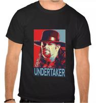 Unisex Tees 100% cotton Men's Women's WWE UNDERTAKER BLACK T-SHIRT -1063- L