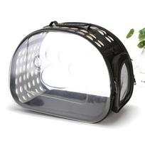 Skaidrus kosminės kapsulės katės kuprinė augintinio išvykoms Small (for pets up to 5 lbs) juoda
