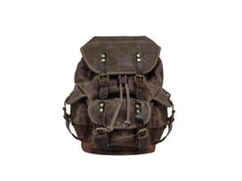 Large Waterproof Oil Wax Canvas Backpack for Laptop, Hiking & Travel pilka spalva