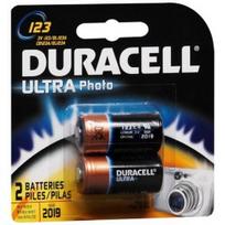 Elementai Duracell "Ultra" CR123 - 2 vnt