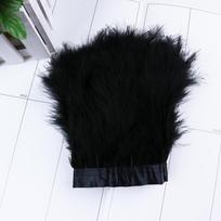 Ilga Purri Marabou Kalakuto Plunksnų Apdaila 10-15CM Plunksnos Prisiūtos ant Juostelės Kutai Suknelės Dekoratyvinei Kraštinei Apdailai 18 spalvų juoda
