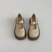 Retro platform Mary Jane shoes women's Korean version of fashion versatile solid color 2025 autumn new wear height-increasing single shoes 35 šviesiai ruda spalva
