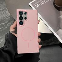 Naujas modelis, tinkantis Samsung S25ultra, plonas žiedas, magnetinis siurbimas, telefono dėklas S23U, odos tekstūra, odos šveitimas, apsauga nuo kritimo A56, apsauginis dėklas Galaxy S25
