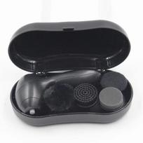 4-in-1 Portable Electric Shoe Polisher and Leather Care Kit juoda