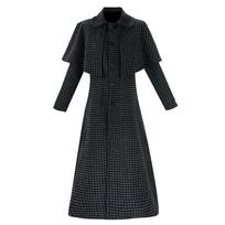 Trečiadienis 2 sezonas Trečiadienis Addams Cosplay Kostiumas Madingas Vintage Vilnonis Paltai Gotikinė Lolita Trečiadienio Vaidmuo Žaidimas Viršutinis Drabužis Helovino Šventė XL 55-60kg smėlis