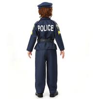 Vaikų policininko kostiumas berniukui Cosplay Vaikų karinė uniforma Šou Helovino vakarėlio kostiumas XS