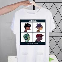Gorillaz Modern Music Band Cartoon Men's Tshirt Cute Printing Shirt Mens Fashion T-Shirt For Men Casual Tops Short Sleeve S