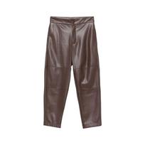 Odinės kelnės moterims, Browm, Leather trousers