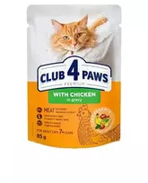 Club 4 Paws konservai katėms 7+ su vištiena padaže, 85 g