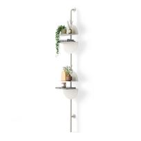 Matinės baltos spalvos iš metalo modulinė lentyna 27x203,5x35 cm Solis – Umbra