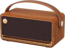 "Edifier MP330" nešiojamasis "Bluetooth" garsiakalbis su "Hi-Res Audio", 40 W RMS, belaidis dvigubas stereogarsiakalbis, 360° garso kokybė, 19 valandų atkūrimo laikas, "Bluetooth 6.0" ir daugiataškis, skirtas naudoti patalpose ir lauke - rudos spalvos