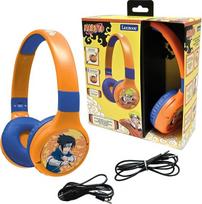 "Lexibook", Naruto HPBT010NA "2-in-1" "Bluetooth" ir laidinės ausinės su mikrofonu ir valdymo mygtukais, sulankstomos ir reguliuojamos, ilgai veikianti baterija, oranžinės/mėlynos spalvos