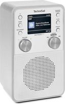 "TechniSat DIGITRADIO 317" - vertikalus DAB+ FM radijo imtuvas su "Bluetooth" garso srautiniu perdavimu, radijo žadintuvu, miego laikmačiu, 2,4 colio spalvotu ekranu, 3 W, baltos spalvos
