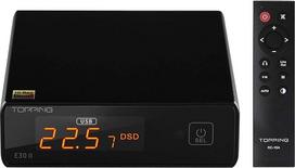 "TOPPING E30 II" DAC stiprintuvas - 2 x AK4493S Hi-Res XMOS XU208 DAC 32 bitų/768 kHz DSD512 DSD tiesioginio režimo dekoderis USB/Coax/Opt įėjimams RCA HiFi stereofoninis skaitmeninis garso dekoderis Juodas