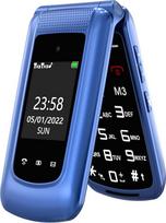 CHAKEYAKE Senjorų mobilusis telefonas be sutarties, sulankstomas mobilusis telefonas su dideliais mygtukais, GSM mygtukinis mobilusis telefonas Senjorų telefonas su 2,4 colio dvigubu dideliu ekranu, SOS pagalbos iškvietimo mygtukas senjorams,