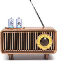 COLSUR Retro "Bluetooth" garsiakalbis, lauko nešiojamasis senovinis garsiakalbis su FM radiju, įkraunamas belaidis klasikinio retro stiliaus garsiakalbis, palaiko TF kortelę/AUX/USB, MP3 grotuvas