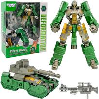 WOOPIE transformuojantis robotas SILVER BLADE 2in1 tankas