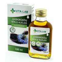 VITA LAB aliejus juodgrūdžių sėklų 100% natūralus šalto spaudimo, 100 ml