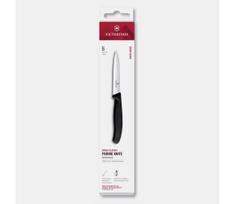 Victorinox - Virtuvinių peilių rinkinys daržovėms SWISS CLASSIC 10 cm, 6 vnt., juoda