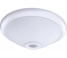 Lubinis šviestuvas su judesio jutikliu MANA 2xE27/40W/230V, skersmuo 30 cm, baltas