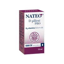 NATEO Pro 4000 IU vitamino D lašai, 7.5 ml