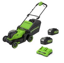 Akumuliatorinė vejapjovė Greenworks MO48L422-01; 2x24 V; 2x4,0 Ah akum.